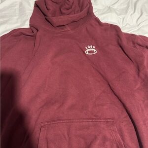 Hollister Burgundy Hoodie with Logo
